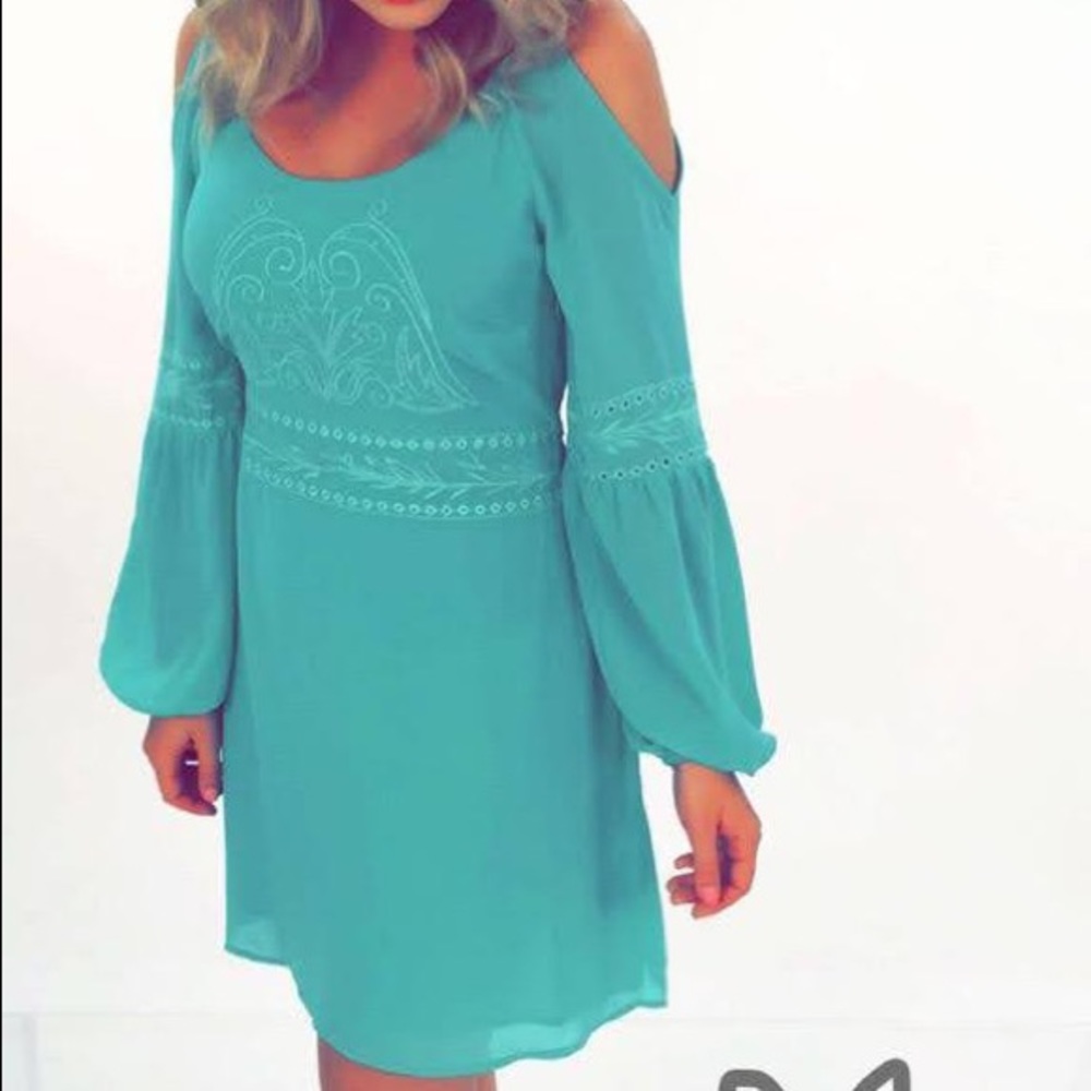 Shop Hopes Teal Dress